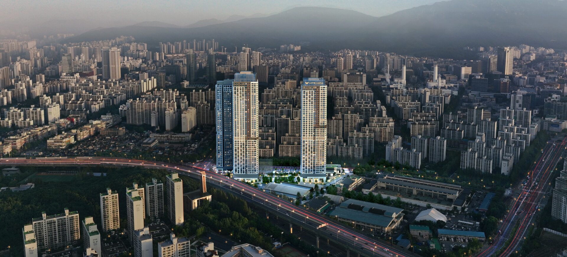 평촌 롯데캐슬 르시엘 조감도