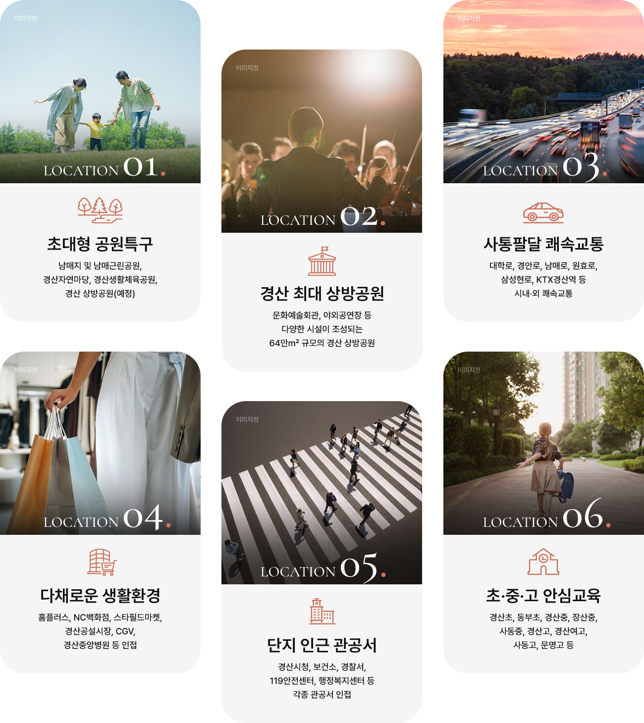 경산 상방공원 호반써밋 입지조건